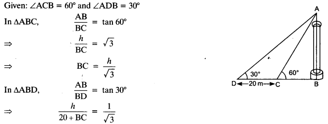 NCERT Solutions for Class 10 Maths Chapter 9 Some Applications of Trigonometry 11a